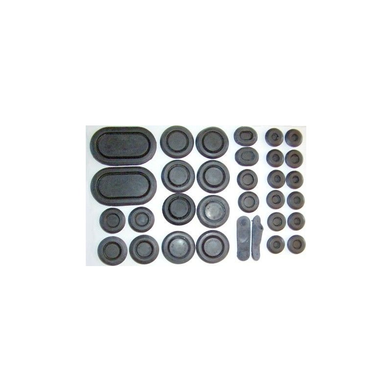 FORD MUSTANG 1964-1966 KIT DE BOUCHONS EN CAOUTCHOUC rubber plug kit DANIEL CARPENTER 376566 C5ZZ-6511135-K