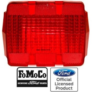FORD MUSTANG 1964-1966 CABOCHON DE FEU ARRIERE AVEC LOGO FOMOCO Tail light lens DANIEL CARPENTER C5ZZ-13450 C5ZZ-13450-AR (vendu