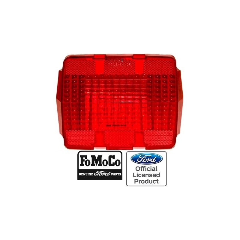 FORD MUSTANG 1964-1966 CABOCHON DE FEU ARRIERE AVEC LOGO FOMOCO Tail light lens DANIEL CARPENTER C5ZZ-13450 C5ZZ-13450-AR (vendu
