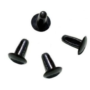 FORD MUSTANG 1964-1968 ATTACHE DE JOINT DE PORTE Weatherstrip Fastener black plastic set of 4 DANIEL CARPENTER C1AB-6220807