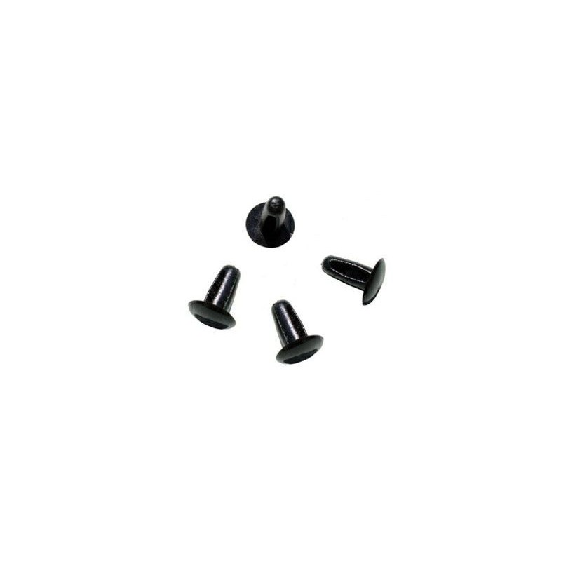 FORD MUSTANG 1964-1968 ATTACHE DE JOINT DE PORTE Weatherstrip Fastener black plastic set of 4 DANIEL CARPENTER C1AB-6220807