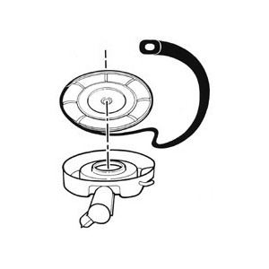 FORD MUSTANG 1965-1973 JOINT DE FILTRE À AIR 170 200 6 cyl. air cleaner lid gasket DANIEL CARPENTER C4DZ-9673