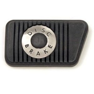 FORD MUSTANG 1965-1973 PAD CAOUTHOUC DESSUS DE PEDALE DE FREIN A DISQUES BOITE MANUELLE brake pedal pad disc brakes manual trans