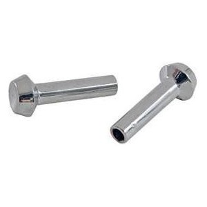 FORD MUSTANG 1967-1973 PAIRE DE LOQUET VERROUS DE PORTE CHROME Door lock knobs DANIEL CARPENTER C5AZ-6221850 C5AZ-6221850-A