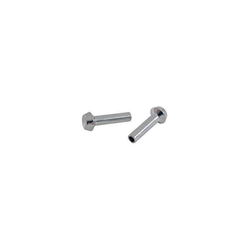 FORD MUSTANG 1967-1973 PAIRE DE LOQUET VERROUS DE PORTE CHROME Door lock knobs DANIEL CARPENTER C5AZ-6221850 C5AZ-6221850-A