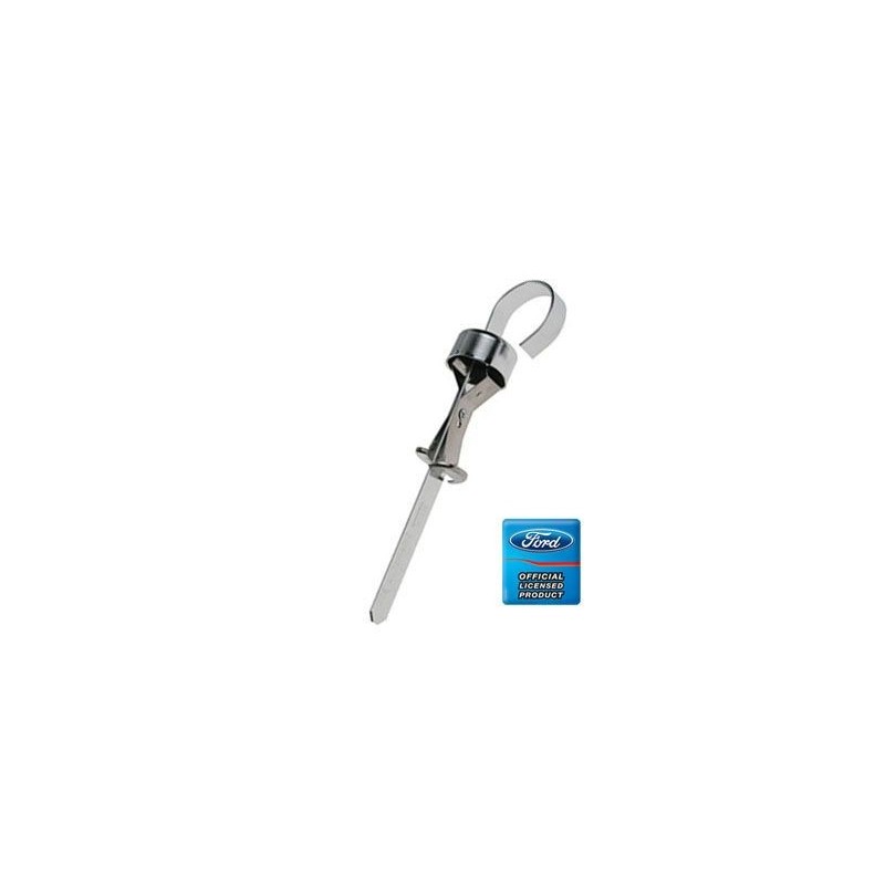 FORD MUSTANG 1967-1973 JAUGE NIVEAU D HUILE DIRECTION ASSISTEE CHROME Power steering pump dipstick chrome DANIEL CARPENTER C7AZ