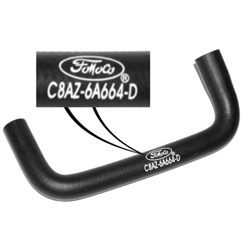 FORD MUSTANG 1968-1970 DURITE PCV hose w/ fomoco DANIEL CARPENTER C8AZ-6664