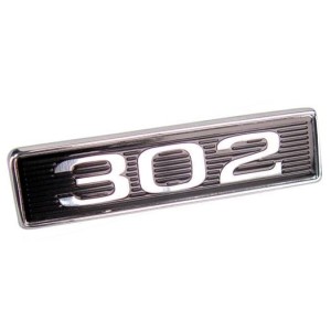 FORD MUSTANG 1969 EMLEME DE CAPOT COMPLET AVEC SUPPORT 302 hood scoop emblem DANIEL CARPENTER C9ZZ-16637-302
