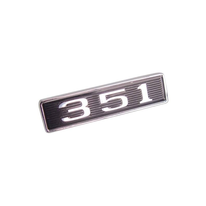 FORD MUSTANG 1969 EMBLEME DE CAPOT COMPLET AVEC SUPPORT 351 hood scoop emblem DANIEL CARPENTER C9ZZ-16637-351