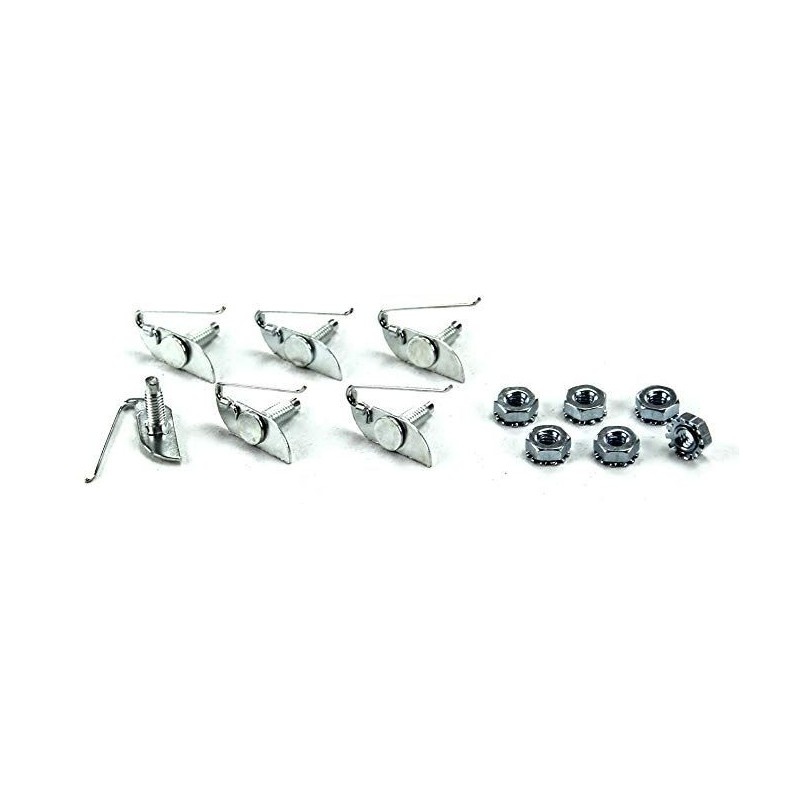 FORD MUSTANG 1969 SYSTEME DE RETENUE POUR BAGUETTE CHROME DE CAPOT hood mounting retainer kit DANIEL CARPENTER C9ZZ-16856-RK