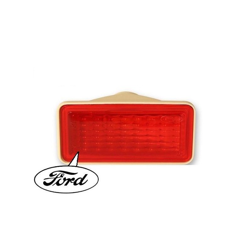 FORD MUSTANG 1969 REFLECTEUR FEUX DE POSITION AILE ARRIERE SOUS LICENCE FORD rear side marker light housing with red lens DANIEL
