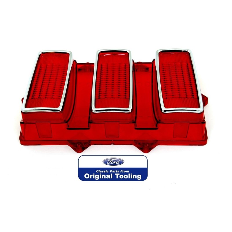 FORD MUSTANG 1969 CABOCHON DE FEU ARRIERE SOUS LICENCE FORD tail light lens with stainless steel DANIEL CARPENTER C9ZZ-13450 C9Z