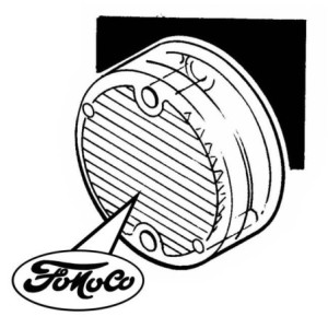 FORD MUSTANG 1969-1970 LENTILLE DE FEUX DE JUPE ARRIERE FOMOCO backup lamp lens DANIEL CARPENTER C9ZZ-15514