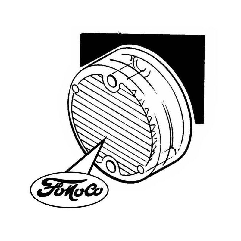 FORD MUSTANG 1969-1970 LENTILLE DE FEUX DE JUPE ARRIERE FOMOCO backup lamp lens DANIEL CARPENTER C9ZZ-15514