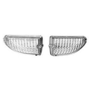 FORD MUSTANG 1969-1970 PAIRE DE CABOCHONS DE FEU DE PARKING AVANT (GAUCHE ET DROIT) park light lens DANIEL CARPENTER D0ZZ-13208