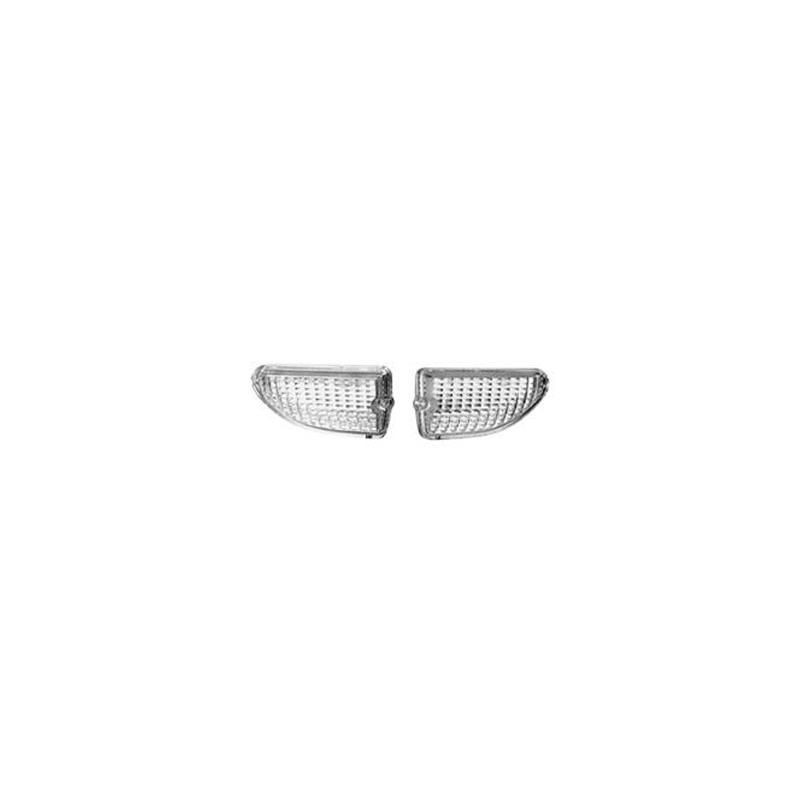 FORD MUSTANG 1969-1970 PAIRE DE CABOCHONS DE FEU DE PARKING AVANT (GAUCHE ET DROIT) park light lens DANIEL CARPENTER D0ZZ-13208