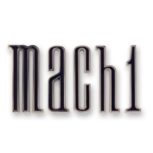 FORD MUSTANG 1970 EMBLEME COFFRE POUR MACH 1 CHROME Mach 1 Trunk Emblem DANIEL CARPENTER D0ZZ-6340282 D0ZZ-6340228-KR