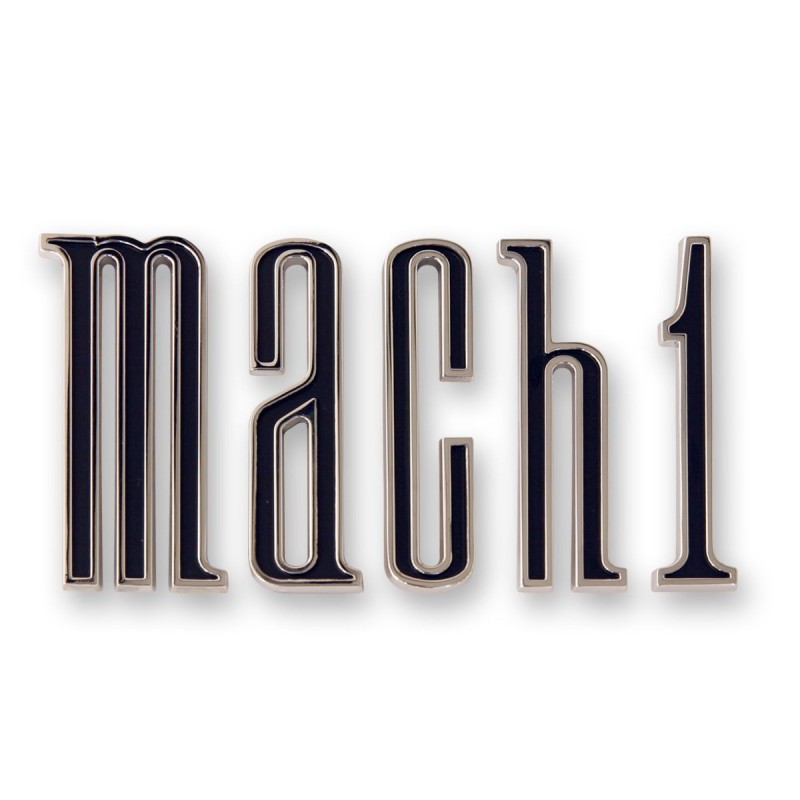 FORD MUSTANG 1970 EMBLEME COFFRE POUR MACH 1 CHROME Mach 1 Trunk Emblem DANIEL CARPENTER D0ZZ-6340282 D0ZZ-6340228-KR