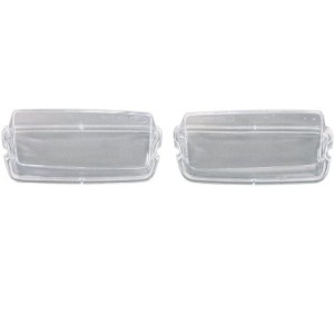 FORD MUSTANG 1970 MACH 1 PAIRE DE LENTILLES DE PHARE DE GRILLE DE CALANDRE Grill Parking Lamp lenses pair DANIEL CARPENTER C9WY