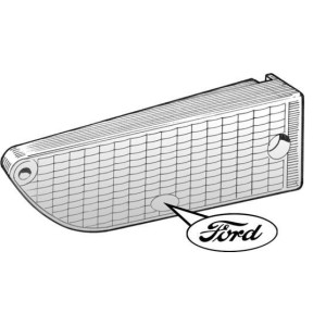 FORD MUSTANG 1971-1972 PAIRE DE CABOCHONS DE FEU AVANT AMBRÉE park light lenses DANIEL CARPENTER D1ZZ-13208 - D1ZZ-13208/9