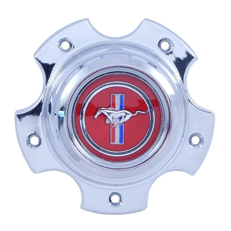 FORD MUSTANG 1973 alum wheel center - red emblem DANIEL CARPENTER D3ZZ-1130-R