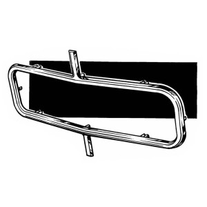 FORD MUSTANG 1973 CENTRE DE GRILLE MOULE CHROMÉ grille corral chrome DANIEL CARPENTER D3ZZ-8419-A