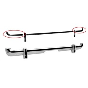 FORD MUSTANG 1973 rear bumper outer rubber strips DANIEL CARPENTER D3ZZ-17831
