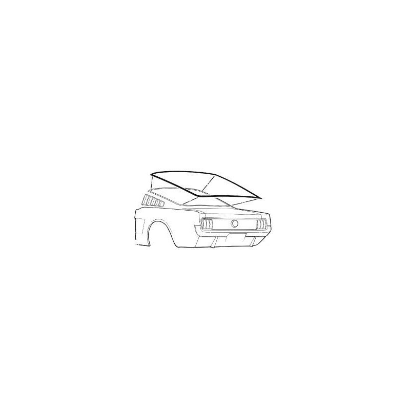 FORD MUSTANG 1965-1966 FASTBACK JOINT DE VITRE LUNETTE ARRIERE Rear Window Seal DANIEL CARPENTER C5ZZ-6342084-R QUALITE USA