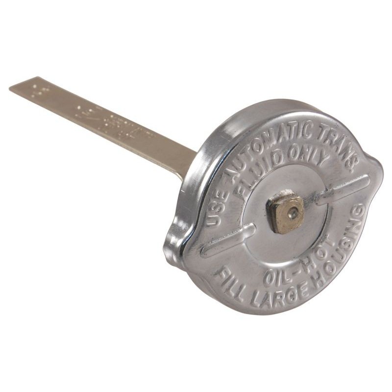 FORD MUSTANG 1965-1966 BOUCHON CHROMÉ DE RÉSERVOIR DE POMPE DE DIRECTION ASSISTÉE AVEC JAUGE D'HUILE power steering pump cap wit
