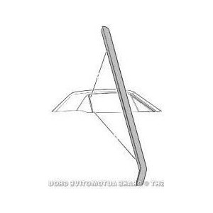 FORD MUSTANG 1964-1968 COUPE JOINTS DE VITRE VERTICAL ARRIERE DROIT COTE PASSAGER quarter window seal rh repro DANIEL CARPENTER