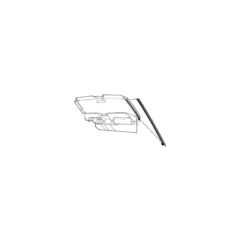 FORD MUSTANG 1964-1968 CABRIOLET PAIRE DE JOINTS D ETANCHEITE DE MONTANTS DE PARE BRISE DROITE ET GAUCHE Convertible pillar seal