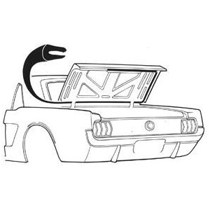 FORD MUSTANG 1964-1970 COUPE ET CABRIOLET JOINT DE COFFRE MADE IN USA QUALITE SUPERIEUR Coupe and convertible trunk seal DANIEL