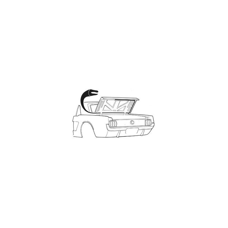 FORD MUSTANG 1964-1970 COUPE ET CABRIOLET JOINT DE COFFRE PREMIER PRIX Coupe and convertible trunk seal foreign DANIEL CARPENTER