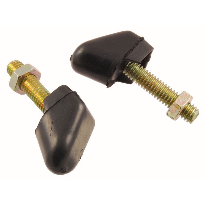 FORD MUSTANG 1965-1970 FASTBACK TAMPONS DE BANQUETTE ARRIERE RABATTABLE Rear seat stop bumpers pair DANIEL CARPENTER C6ZZ-636242