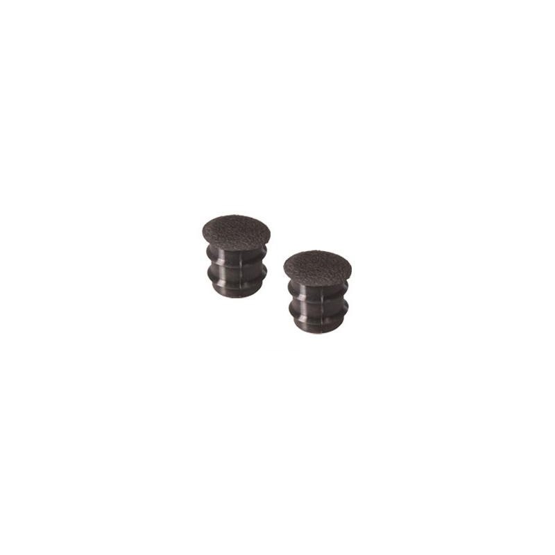 FORD MUSTANG 1967 PAIRE DE CAPS CABOCHON CACHE TROU POUR PANNEAU DE PORTE DELUXE NOIR Deluxe Door Panel plugs black pair DANIEL