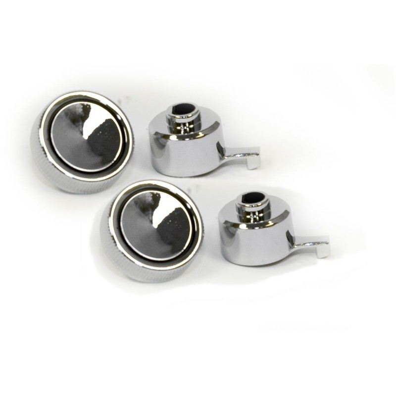 FORD MUSTANG 1967 SET DE BOUTONS DE RADIO UNIQUEMENT POUR L ORIGINE radio knobs & bezels DANIEL CARPENTER C7GY-18817