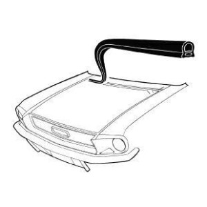 FORD MUSTANG 1967-1968 JOINT DE CAPOT ARRIERE firewall cowl to hood seal DANIEL CARPENTER C7ZZ-16740 C7ZZ-16740-A