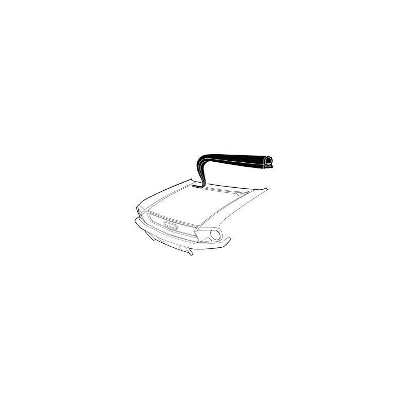 FORD MUSTANG 1967-1968 JOINT DE CAPOT ARRIERE firewall cowl to hood seal DANIEL CARPENTER C7ZZ-16740 C7ZZ-16740-A