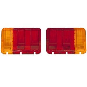 FORD MUSTANG 1967-1968 PAIRE DE CABOCHONS DE FEUX ARRIÈRE POUR L EUROPE tail light lens amber DANIEL CARPENTER C7ZZ-13450-EUR