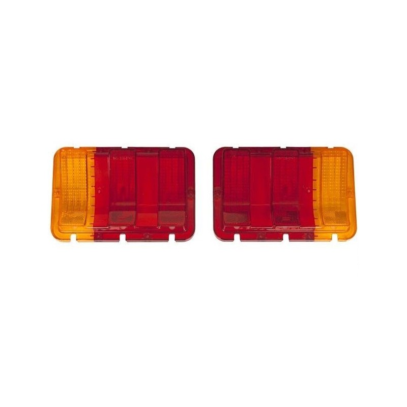 FORD MUSTANG 1967-1968 PAIRE DE CABOCHONS DE FEUX ARRIÈRE POUR L EUROPE tail light lens amber DANIEL CARPENTER C7ZZ-13450-EUR