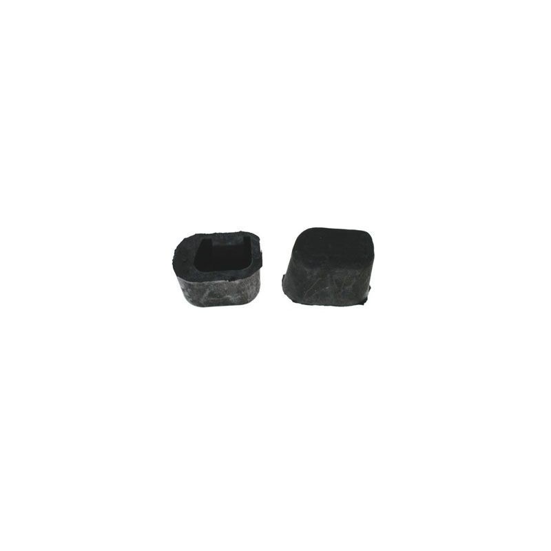 FORD MUSTANG 1967-1970 FASTBACK BUTEES CAOUTCHOU PAIRE DE GACHE DE BANQUETTE RABATTABLE Seat Latch Bumper pair DANIEL CARPENTER