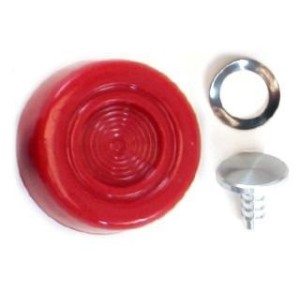 FORD MUSTANG 1968-1973 BOUTON DE POIGNEE DE FENETRE ROUGE VERMILLON Window crank handle knob and pin vermillion DANIEL CARPENTER