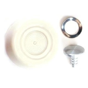 FORD MUSTANG 1968-1973 BOUTON DE POIGNEE DE FENETRE BLANC Window crank handle knob and pin white DANIEL CARPENTER D1AZ-6523352-D