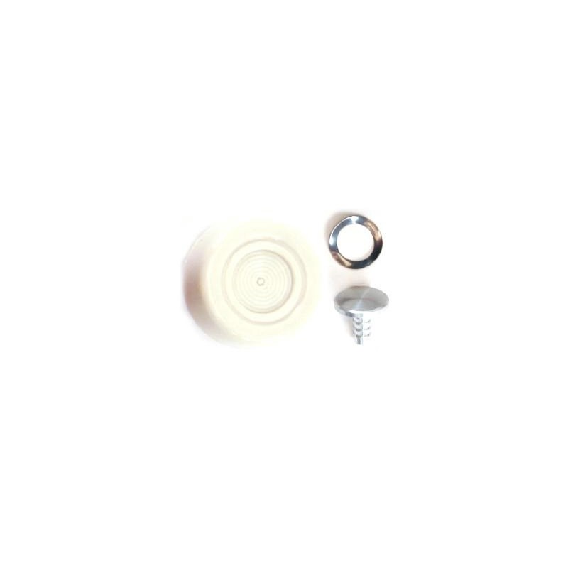 FORD MUSTANG 1968-1973 BOUTON DE POIGNEE DE FENETRE BLANC Window crank handle knob and pin white DANIEL CARPENTER D1AZ-6523352-D