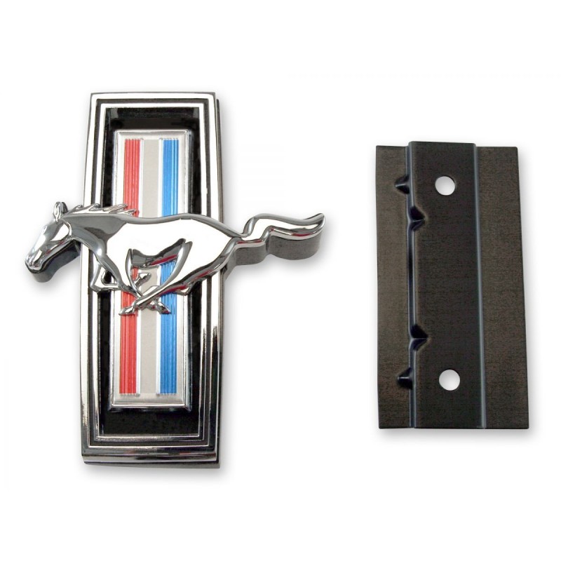 FORD MUSTANG 1969 EMBLEME LOGO CHEVAL DE CALANDRE AVEC KIT DE MONTAGE horse emblem with mounting kit DANIEL CARPENTER C9ZZ-8213