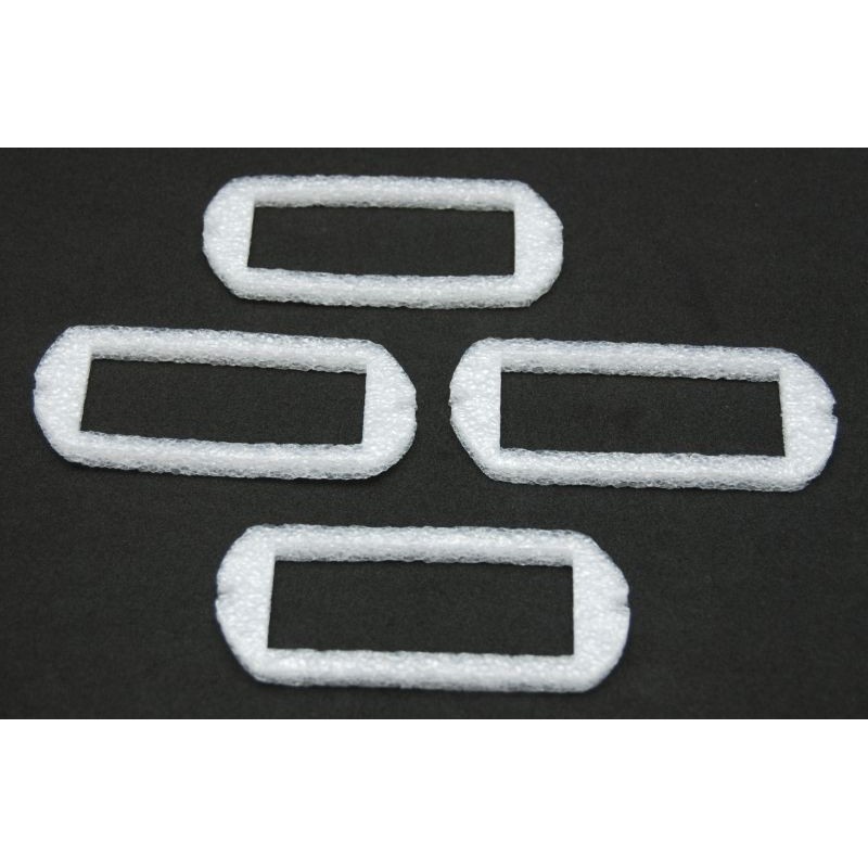 FORD MUSTANG 1969 KIT 4 JOINTS POUR LES FEUX REFLECTEURS DE JUPE AVANT ET AILES ARRIERE marker light body pads DANIEL CARPENTER