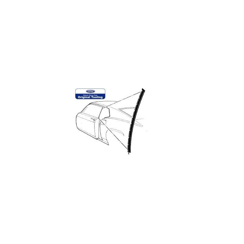 FORD MUSTANG 1969-1970 FASTBACK JOINT VERTICAL SUR ARRIERE FENETRE GAUCHE CONDUCTEUR fastback door glass to quarter window seal