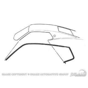 FORD MUSTANG 1969-1970 SPORTSROOF FASTBACK PAIRE DE JOINTS RAIL D ETANCHEITE DE PORTE SUR TOIT Roof Rail Seal pair DANIEL CARPEN