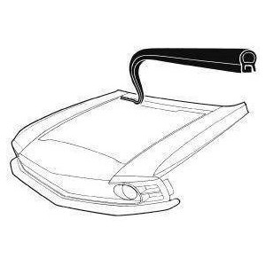 FORD MUSTANG 1969-1970 JOINT DE CAPOT Cowl to hood seal DANIEL CARPENTER C9ZZ-16740