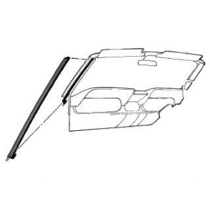 FORD MUSTANG 1969-1970 CABRIOLET JOINTS D ETANCHEITE MONTANT GAUCHE Convertible pillar seal left hand DANIEL CARPENTER C9ZZ-7602